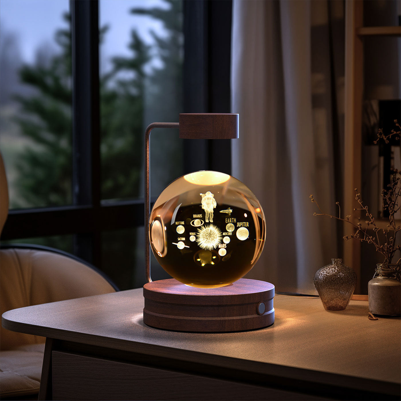 NightlyAura-Lampada design per camera/salotto/studio