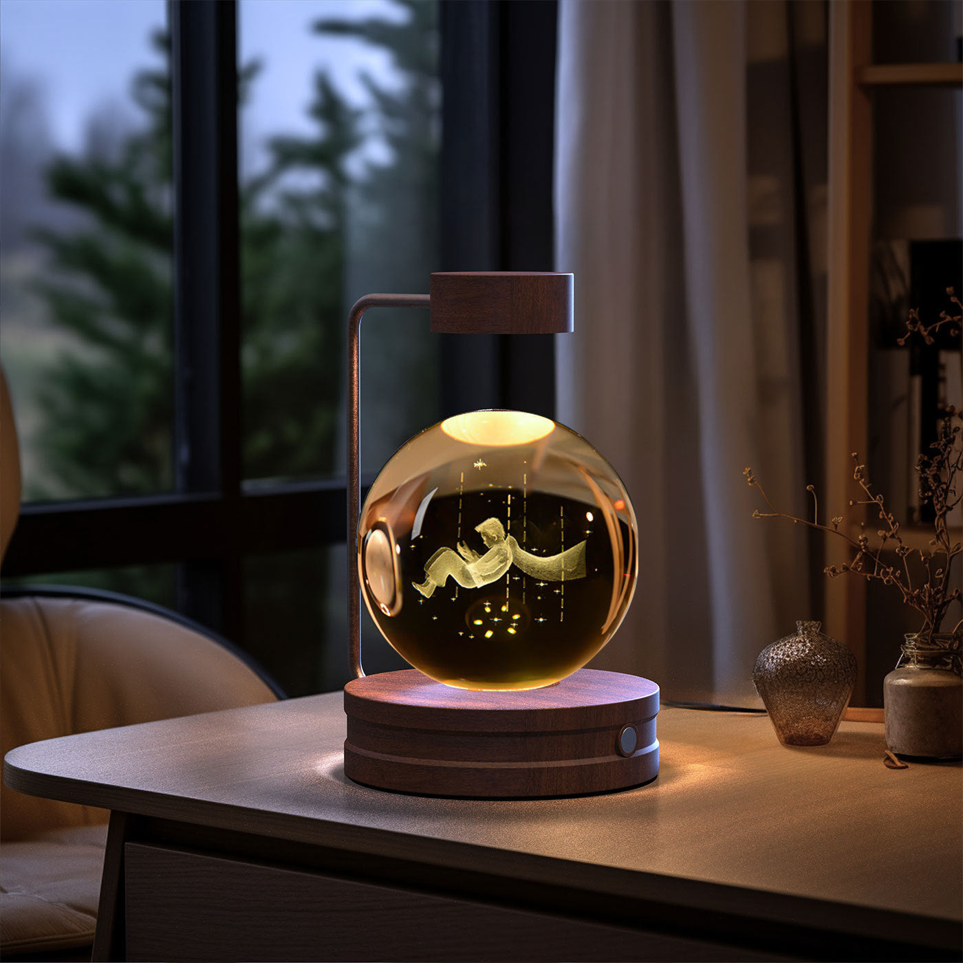 NightlyAura-Lampada design per camera/salotto/studio
