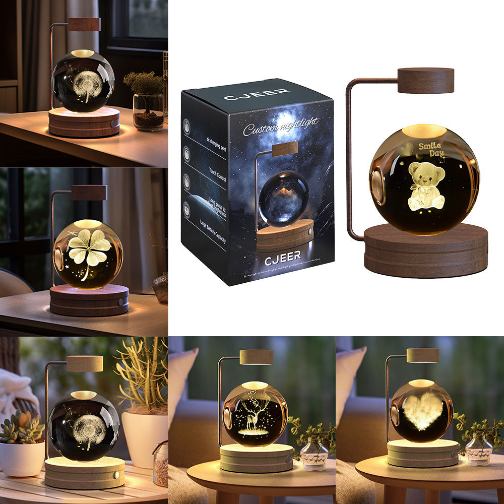 NightlyAura-Lampada design per camera/salotto/studio