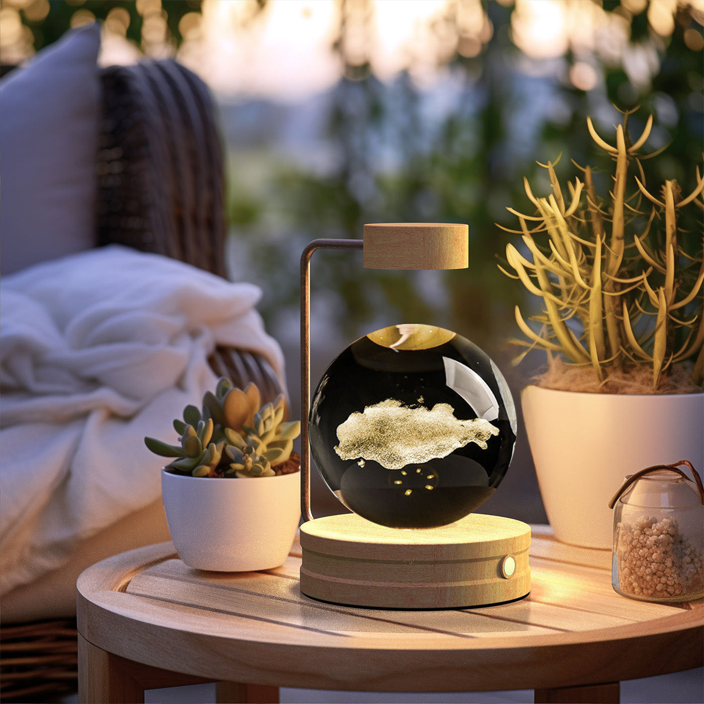 NightlyAura-Lampada design per camera/salotto/studio
